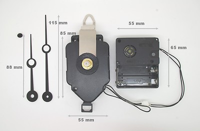 mécanisme horloge pendule à balancier- aiguilles trou sonnerie