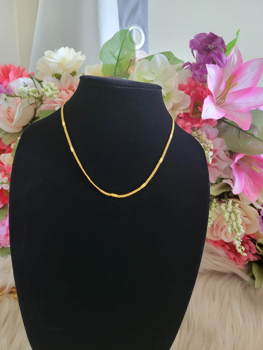 1 gram 2024 gold plated chain