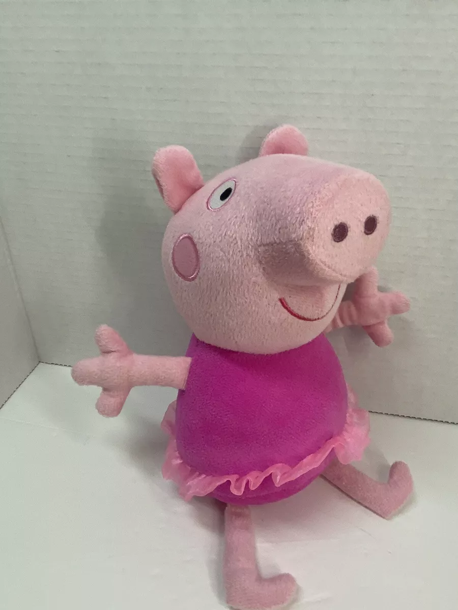 Peppa Pig Pink dress Stuffed Plush Animal Doll inch 12 inch Hasbro