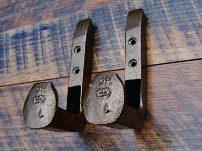 Gun rack wall mounted hooks hangers Hand made felt lined