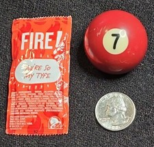 Replacement mini billiard Ball - Solid Dark Red 7 Ball 1.5"