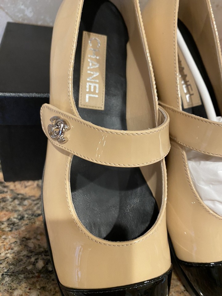 CHANEL 25S DOUBLE-STRAP MARY JANE SHOES IN TAUPE GRAY SUEDE