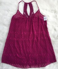 NWT Valentine's Day Sheer Nighty Nightgown Pink Plum Size Medium