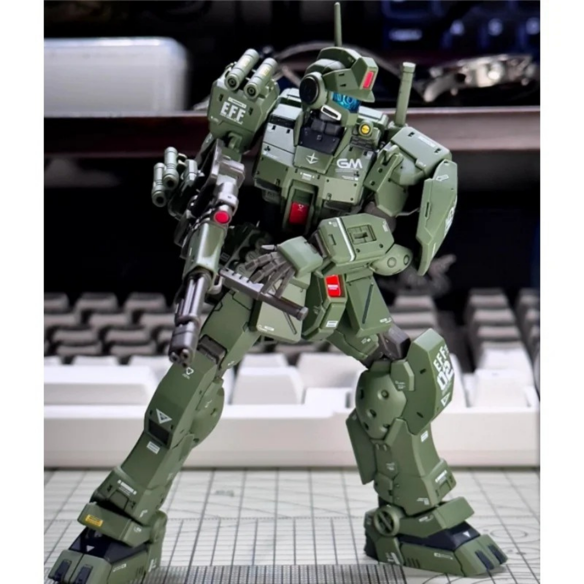 ロボット RGM-79SC GM SNIPER & RGM-79S GM SPARTAN HG 1/144 RGM-79S GM Spartan Assembly Model Kit - Gundam Robot