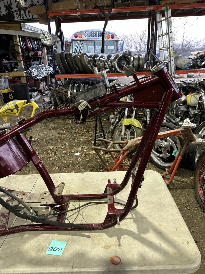 Cuadro rígido rígido para motocicleta Big Dog Chopper 2003 Pitbull tanque de aceite puntal 250 Foto 3 de 4