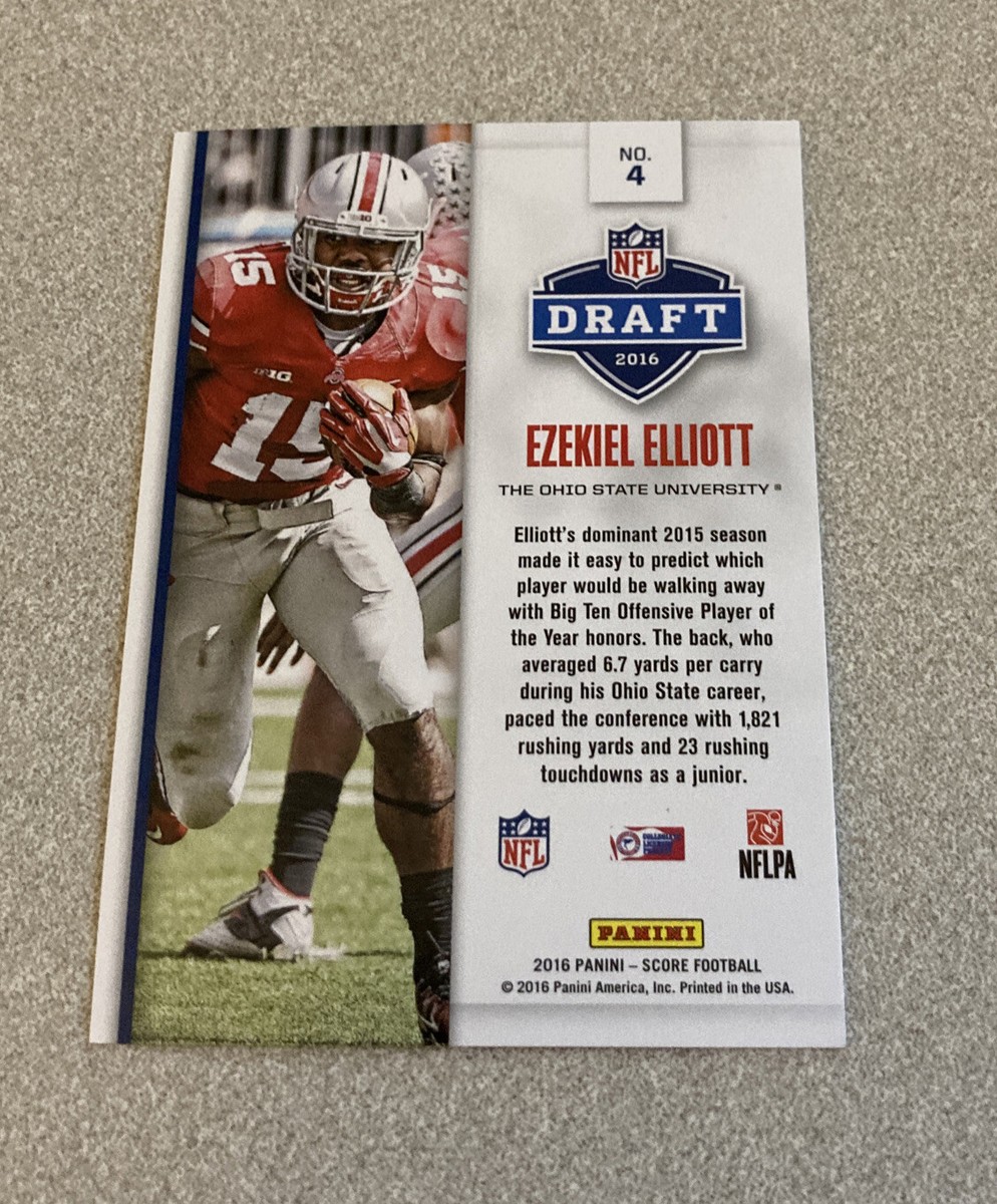 EZEKIEL ELLIOTT　エゼキエル エリオット　直筆サインカード　NFL EZEKIEL ELLIOTT エゼキエル エリオット 直筆サインカード NFL