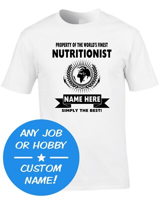 Beruf individuelles Herren T-Shirt World Best Finest Job Hobby Familie Geschenk beliebiger Name