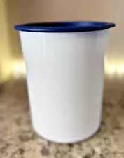 Tupperware Utensil Holder Caddy Canister #2422 Bold n Blue Ring