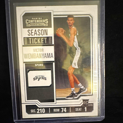 2023-24 Panini Contenders Season Ticket Victor Wembanyama RC #11 Spurs