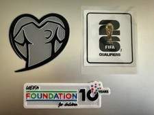 FIFA World Cup 2026 European Qualifiers jersey patch set