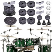 18Pcs Cymbal Part Accessories Stand Hi Hat Felt Wing Nut for Drum Set