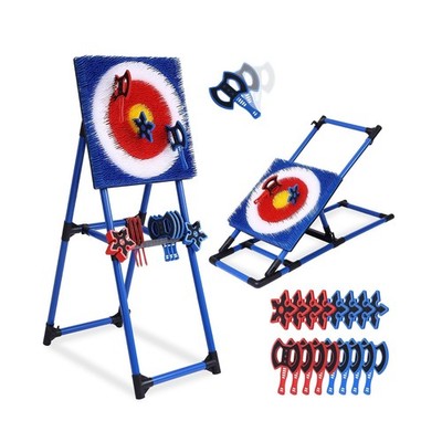 Axe Throwing Game for Backyard - 8 Throwing Axes Set - Deluxe Foldable Plasti...