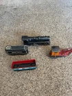 Marx Tin Lithographed Wind-Up Toy Train Locomotive With Key Tender Crane Rock