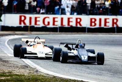 Kenny Acheson Maurer MM83 BMW Heidegger leads Bartl Stadler Maurer- Old Photo
