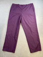 Alfred Dunner Pants Women s Size 12 Pull On Elastic Waist Light Purple Polyester