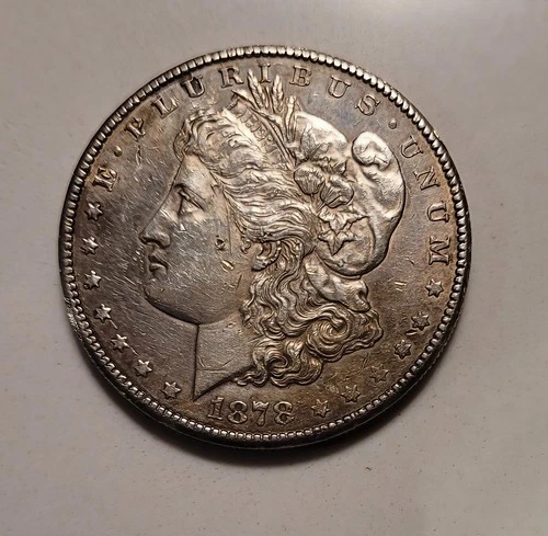 1878 S Morgan Silver Dollar XF+ / AU Original Uncleaned