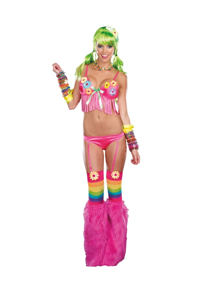 DREAMGIRL Daisy Neon 70's Dazed festival costume Y2K Sm, med Lg - Image 3 of 4