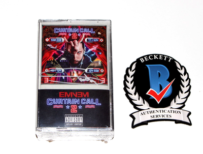 EMINEM SIGNED CURTAIN CALL 2 CASSETTE TAPE ALBUM GREATEST HITS