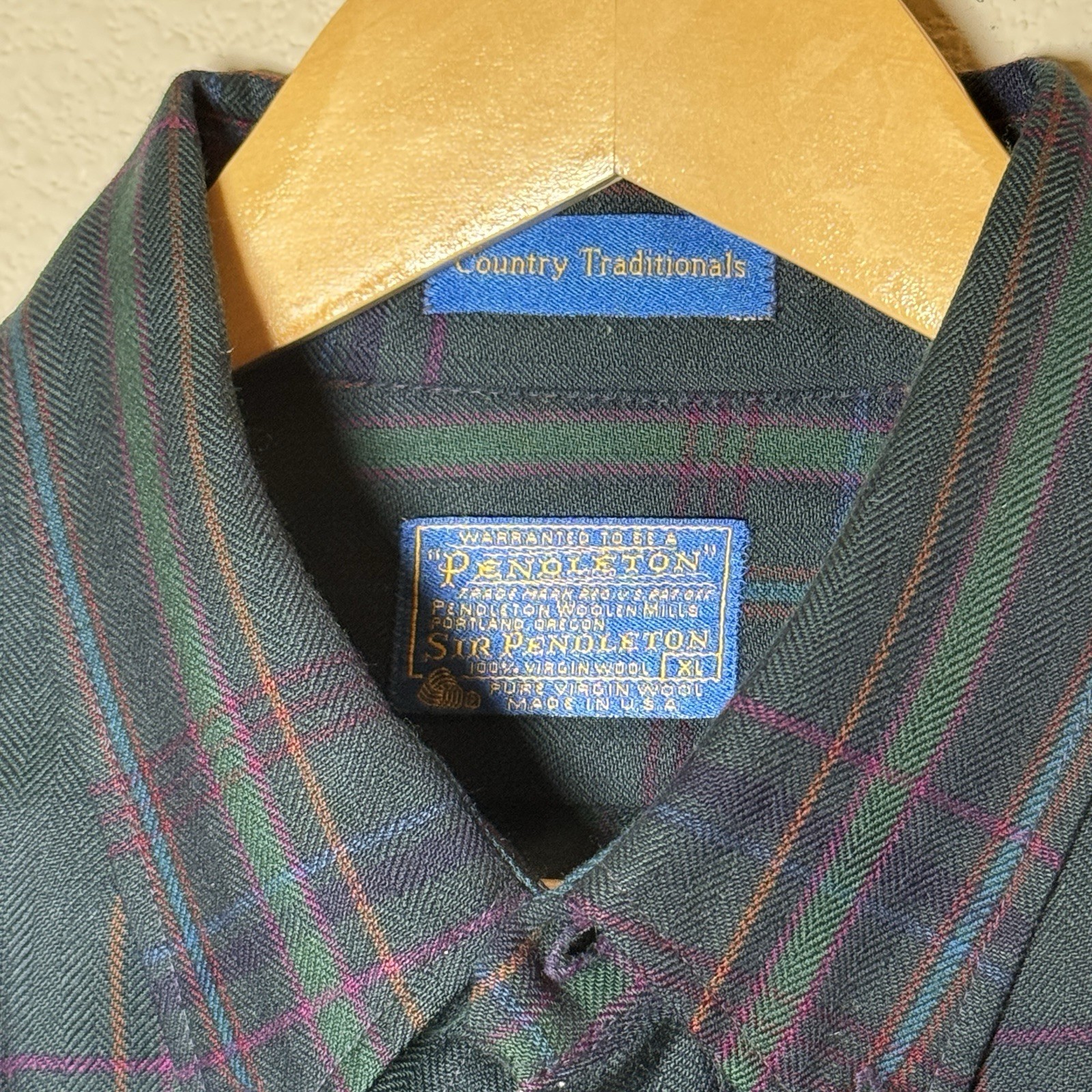 PENDLETON Checkered Plaid Country Traditionals XL… - image 4