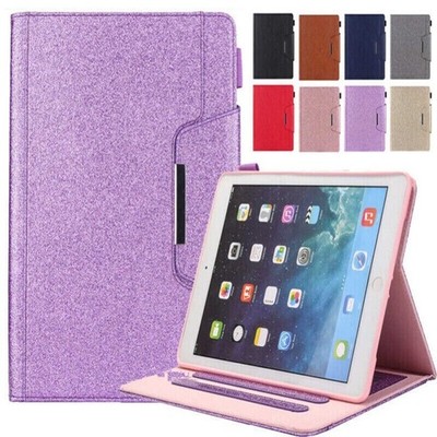 PU Leather Wallet Case Cover Fr iPad 5 6 7 8 9th 10th Air Pro 11 12.9 2022 2021}