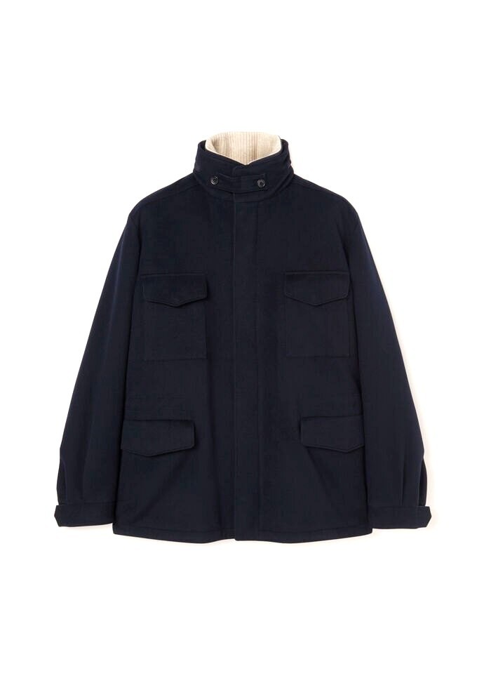 $24K Loro Piana 52 Vicuna Traveller Jacket , Castorino fur removable Collar NWT! image 2