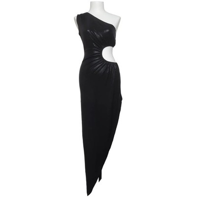 Norma Kamali, Maxikleid, Größe: 36, Schwarz, Elasthan/Polyester, Einfarbig #r4a