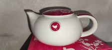 Teekanne Keramik weiß Christopher Vine Design neu unbenutzt