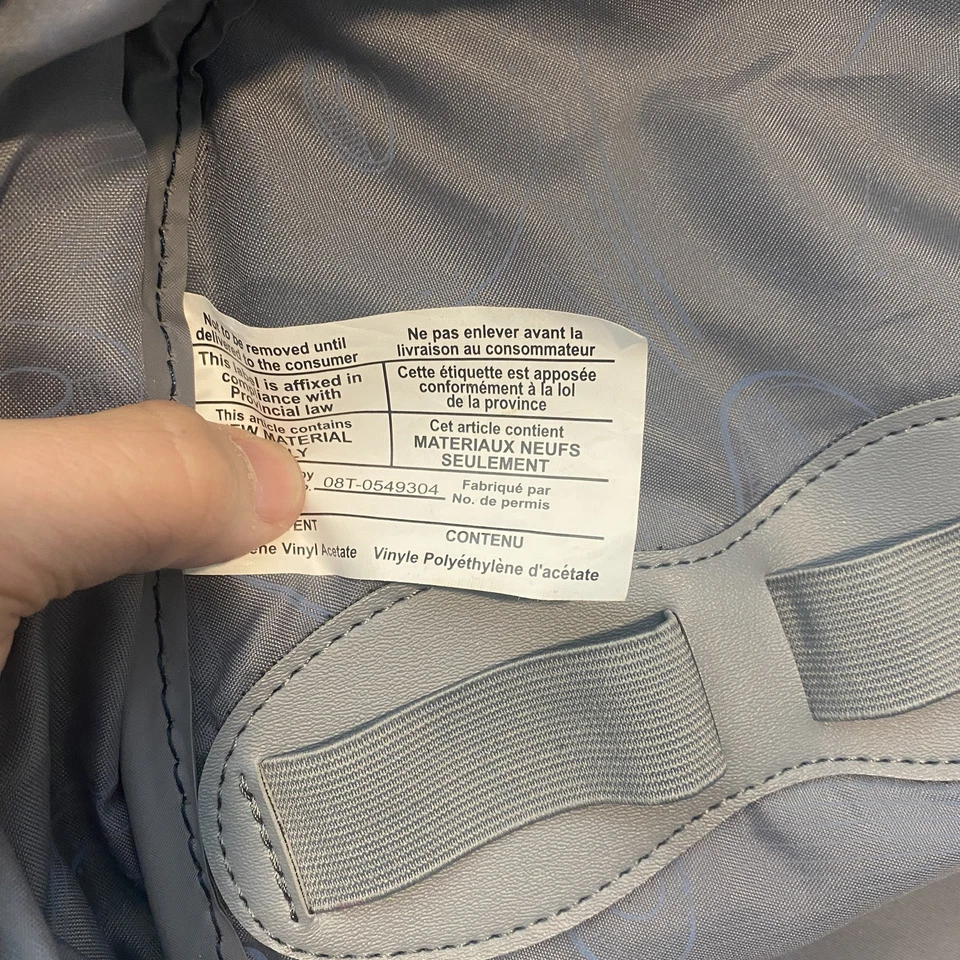 Samsonite Travel Bag Small Carry On Bag Cosmetic Tote Blue Nylon Weekender - Image 4 of 4