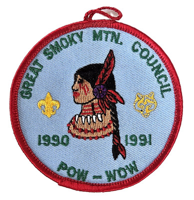 Great Smoky Mountains Council (TN) 1990-1991 Pow Wow Pocket Patch  BSA