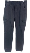 Prana Pants Women's Large Gray Organic Cotton Crestwood Cargo Jogger W43190904