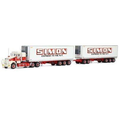 1/64 Simon National Carriers Freight Road Train, Kenworth, 2 Trailers, 12037