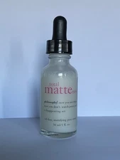 NEW NO BOX PHILOSOPHY TOTAL MATTENESS OIL FREE MATTIFYING PORE ERASER FULL SIZE