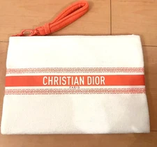 Christian Dior Novelty Summer Clutch Pouch 2024 towel fabric gift Red