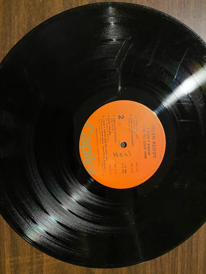 Helen Reddy – I Don’t Know How to Love Him LP [1971/Capitol ST-762] VG/VG Pop - Image 3 of 4