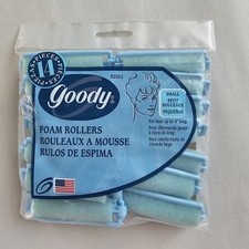 Vintage Goody Small Foam Hair Rollers Curlers 14 Pieces Model 82554 Made USA