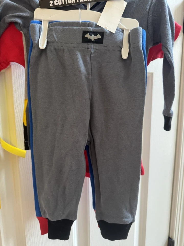 Хлопковые пижамные наборы Justice League 2 12 месяцев Супермен и Бэтмен - Изображение 4 из 4