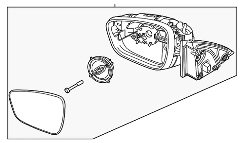 Genuine Ford Mirror Assembly Rear View Outer LJ6Z-17682-AD