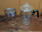 VTG Pyrex Flameware 9-Cup Glass Coffee Pot Percolator Model 7829 Original CLEAN!