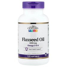 21st Century Flaxseed Oil 1000 mg 120 Softgel...