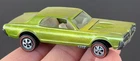 Vintage Hot Wheels Redline 1968 EARLY LIME Custom Cougar US - RARE PAINTED TOOTH