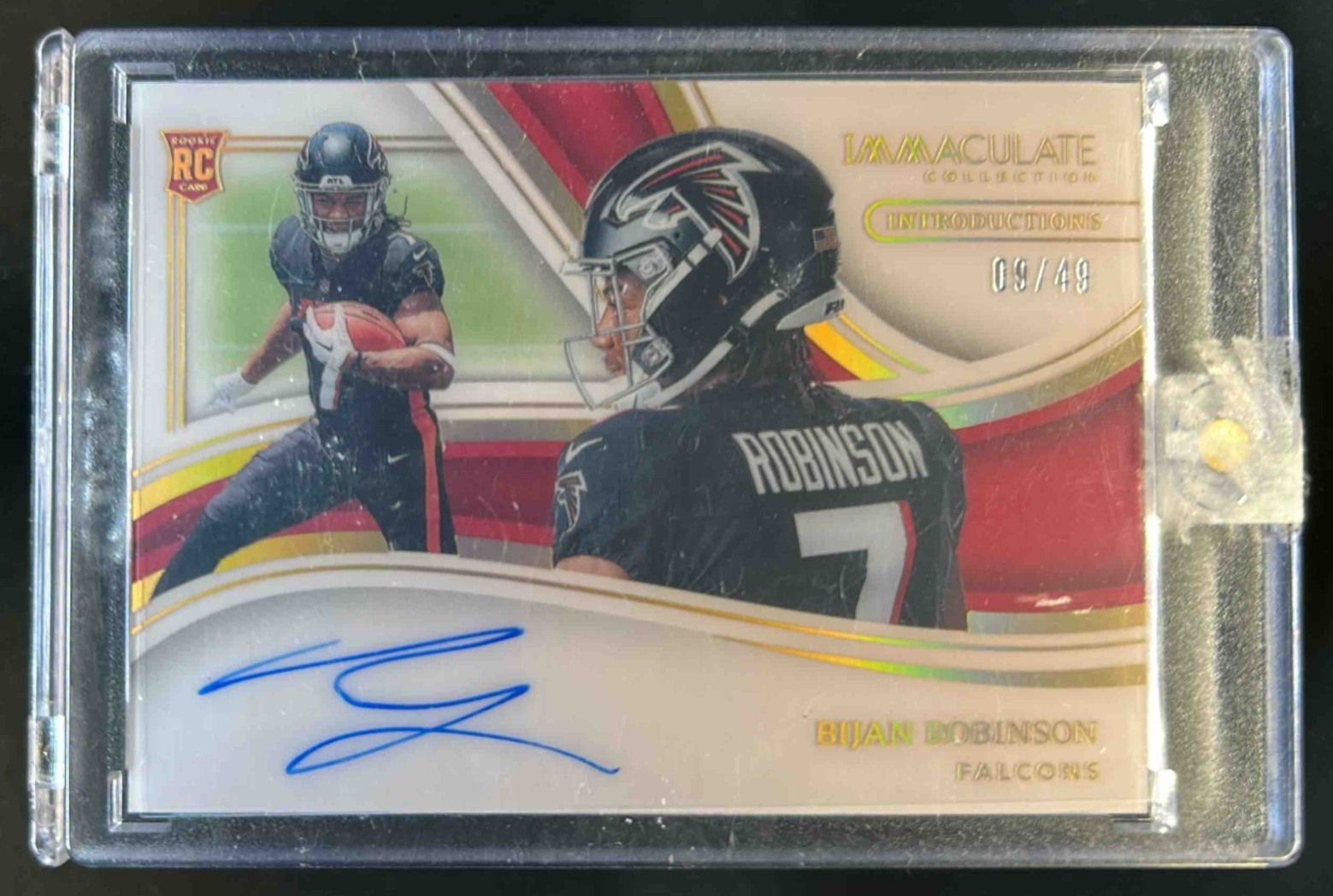 Bijan Robinson Panini Immaculate Collection Immaculate Introductions Autographs #IIBRO Base