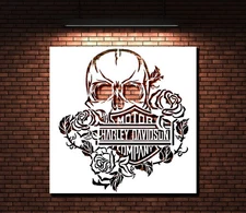 Harley Davidson Stencil Template Reusable Mylar Stencil for Paint #3