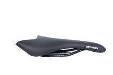 BTWIN Cr-Mo Rails Sedile Bici MTB Strada ebike Sella Ciclismo Nero Bianco 275mm