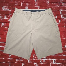 Vineyard Vines OTG On The Go Shorts Performance Stretch Mens 34 9" Beige EUC
