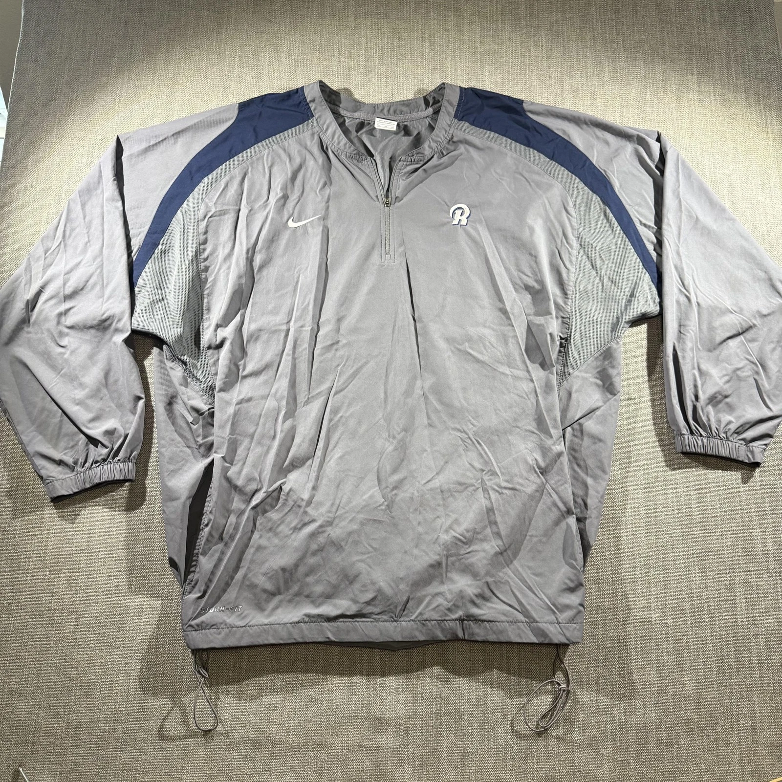 Nike Storm-FIT Pullover Jacket Mens 2XL Windbreaker Quarter Zip Pockets