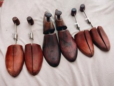 4 Pairs of VINTAGE WOOD SHOE TREES FROM THE 1930-40