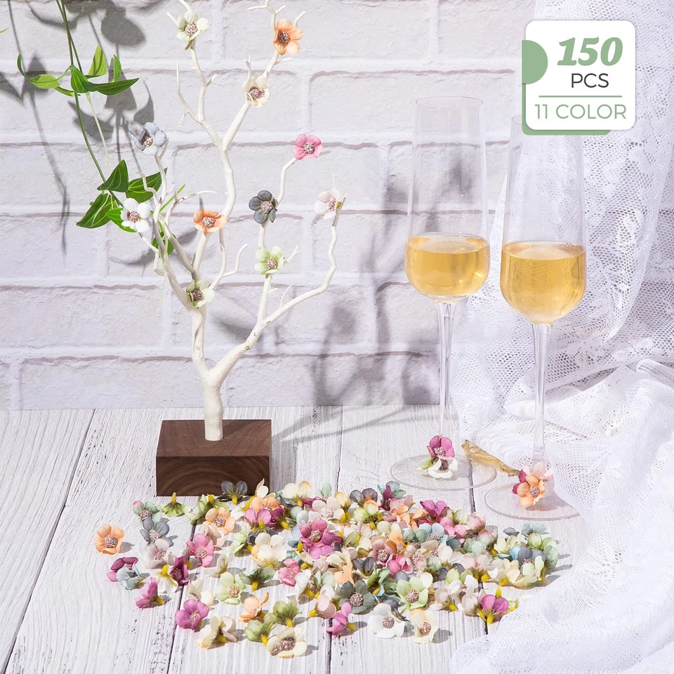 Мини цветы для рукоделия маленький шелк цветы искусственная маргаритка поддельный маленький цветок... - Изображение 2 из 4