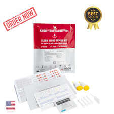 Eldoncard INC Blood Type Test - Complete KIT - Find Out if You are A, B, O, AB