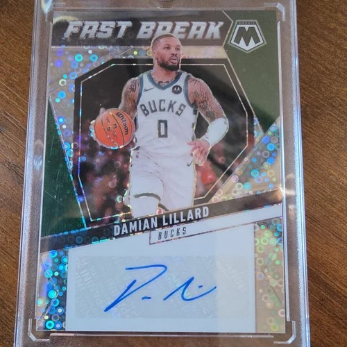 Panini 2024-25 Prizm Fast Break Autograph Damian Lillard Bucks FB-DLB