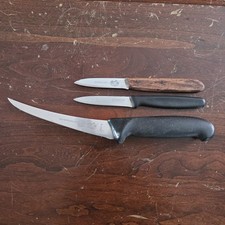 Lot Of 3 Victorinox R.H. Forschner Stainless 6  Boning Knife 807-6  2 Smaller